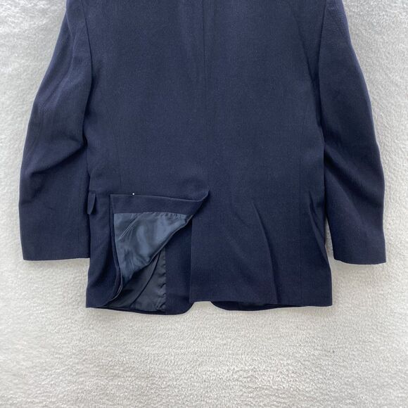 Jos A Bank 100% Camel Hair Blazer Men's 43R Blue Preppy American Academia Jacket - Picture 13 of 15